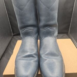 Justin Boots Cowboy & Western Boots - Blue and Cream